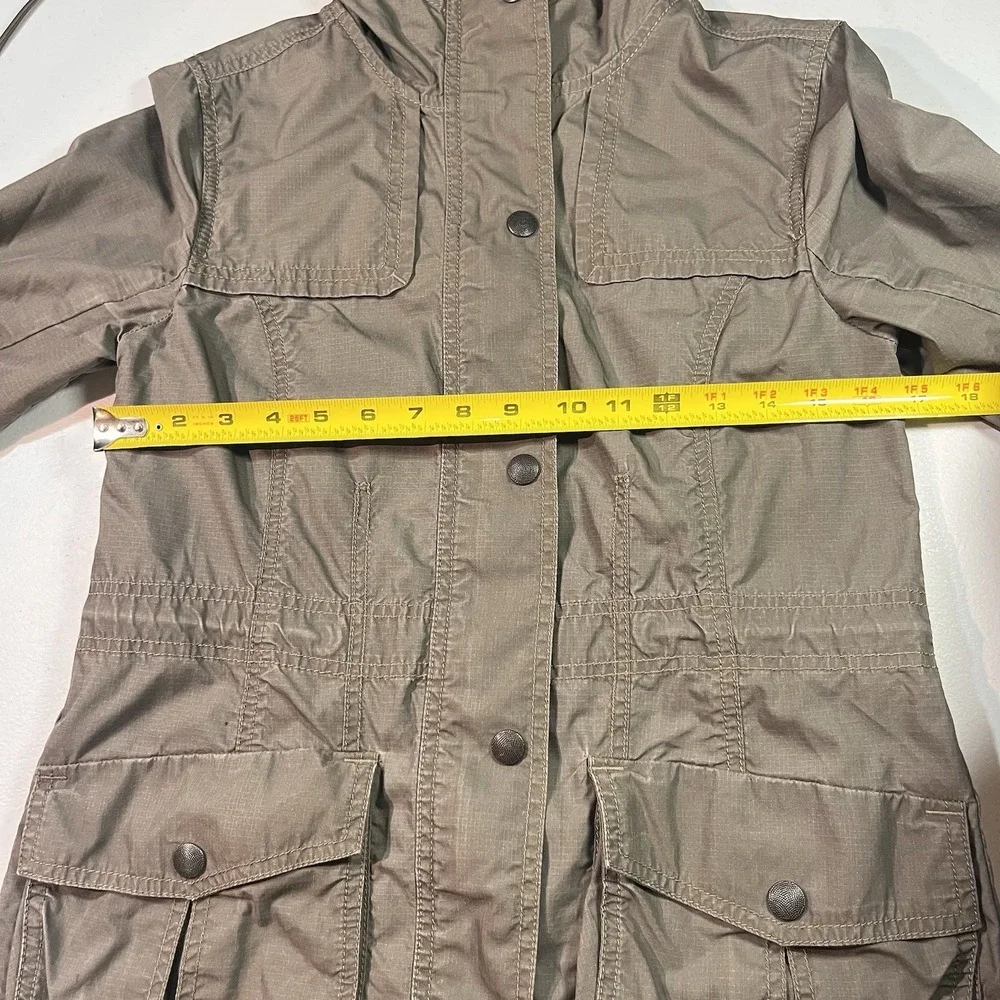 VTG Eddie Bauer Women's Military Style Utility‎ Jacket XS Long Water Resist